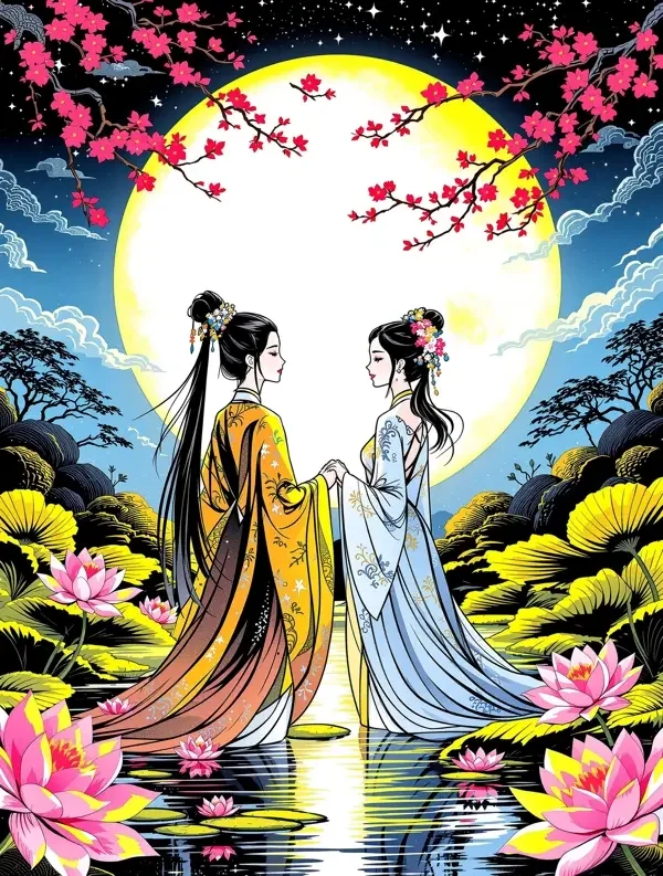 月华流照君